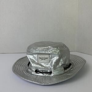 Rag & Bone Metallic Silver Metallic Nylon Bucket Hat – NWT